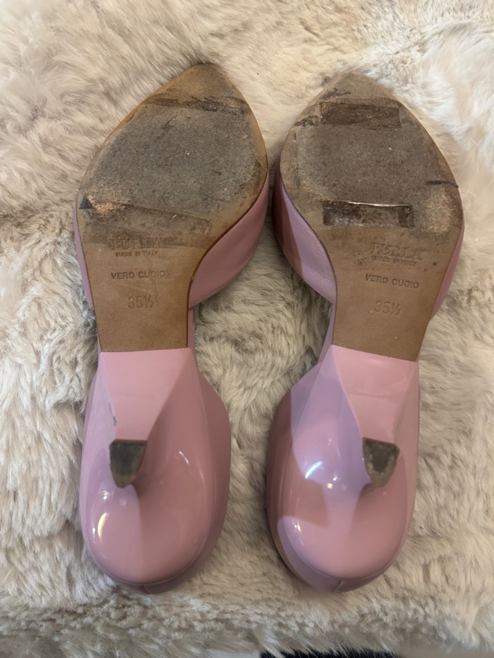 Furla Dusty Rose Pointed-Toe D'Orsay Heels - Picture 9 of 14